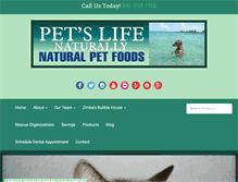 Tablet Screenshot of petslifenaturally.com